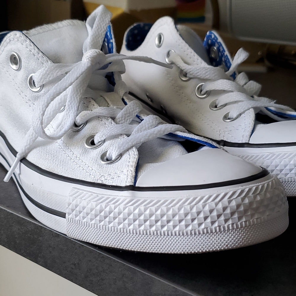 White Converse with a Twist 😉